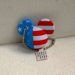 Disney Mickey American Colors Foam Mini Keychain New with Tag